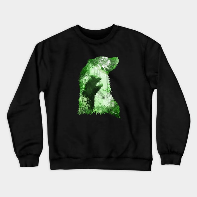 Evergreen Bear Crewneck Sweatshirt by DVerissimo